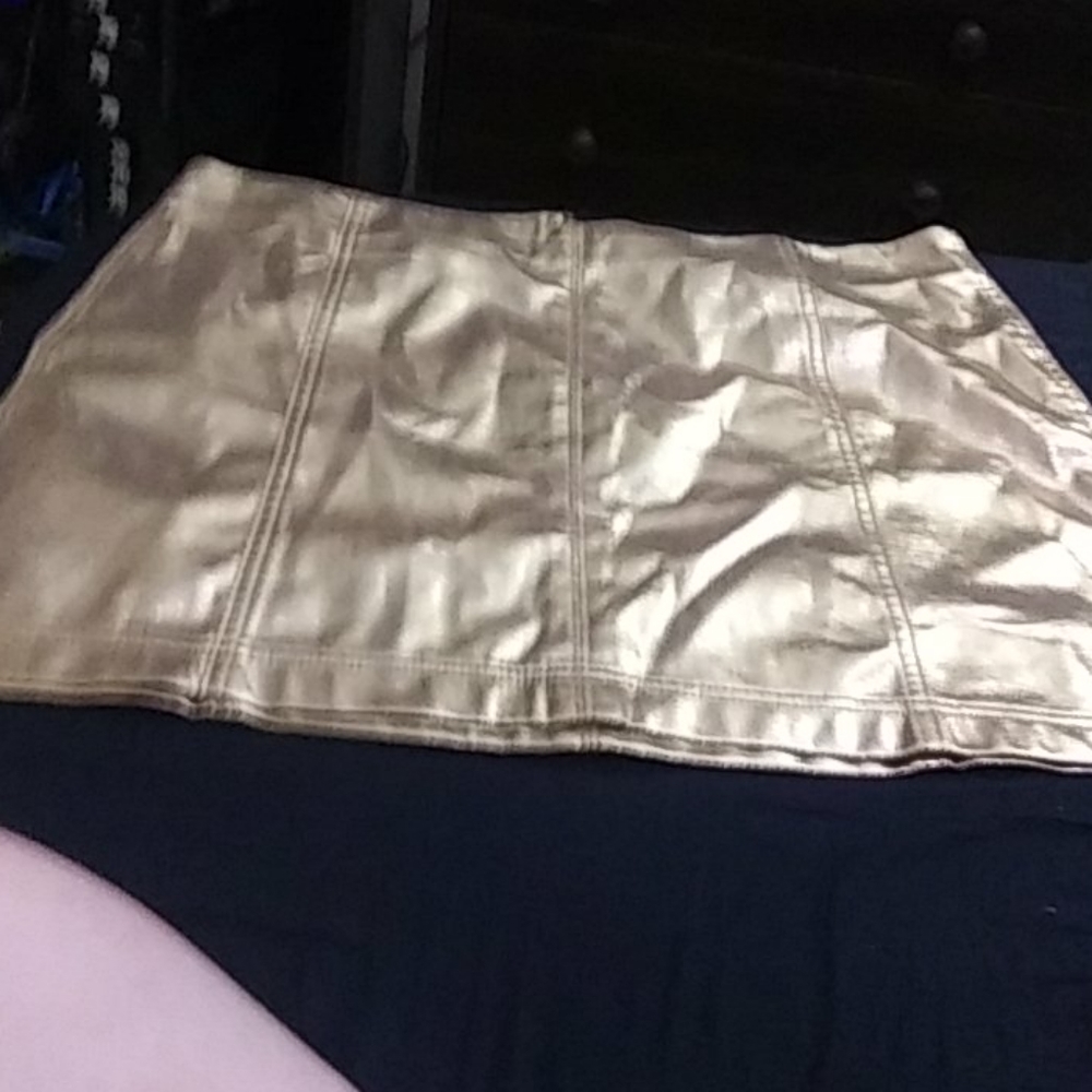 Gold shimmer skirt